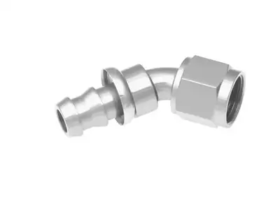 Redhorse Performance 06 45 Degree An/Jic Push Lock Hose End Clear