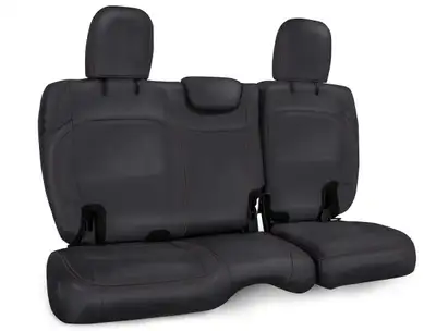 PRP Rear Bench Cover for Jeep Wrangler JL 2 door Black with Red Stitching PRP Seats