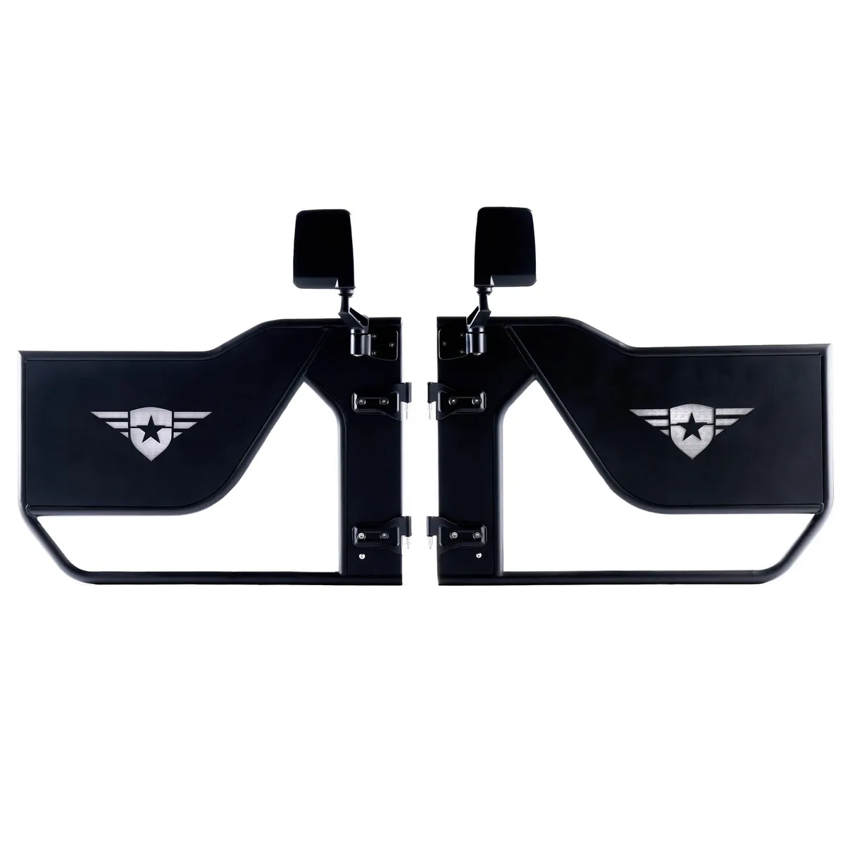 18c Wrangler/Gladiator Jl/Jt Mission Doors Black Front Pair product image