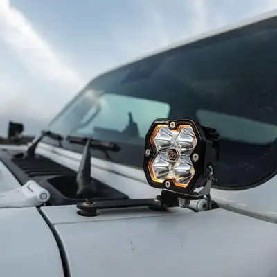Baja Designs Squadron 2.0 Sport A-Pillar Light Kit Jeep 2018-26 Wrangler JL 2020-26 Gladiator JT Toggle Baja Designs