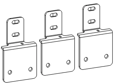 Go Rhino D64346TK - Dominator Xtreme Mounting Brackets Only - Textured Black product image