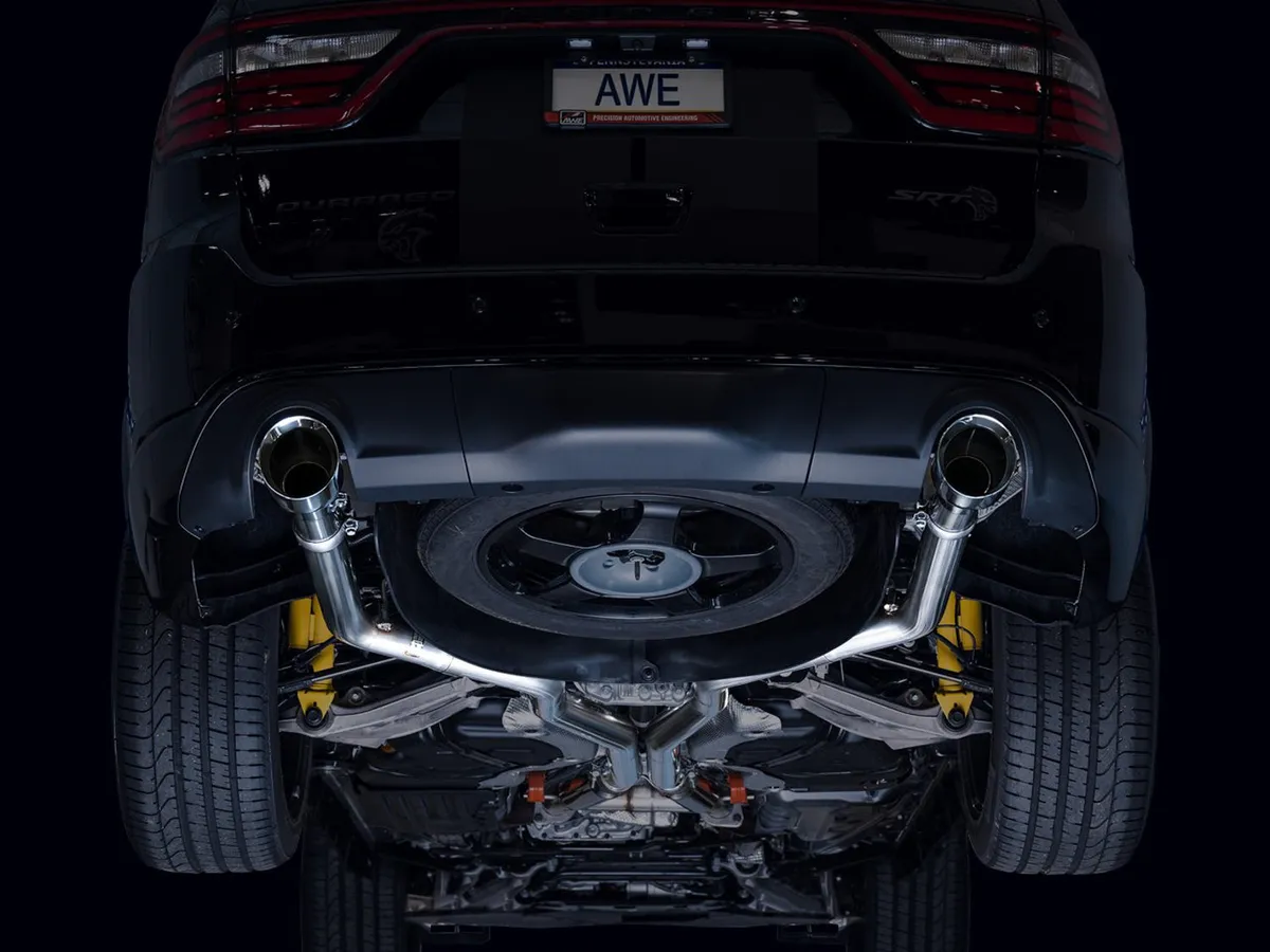 AWE Touring Edition Exhaust for Dodge Durango 6.4 / 6.2 SC - Chrome Silver Tips product image