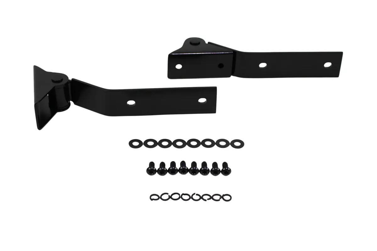 Jeep YJ Tailgate Hinge Pair 87-95 Wrangler TJ Powdercoat Black Kentrol product image