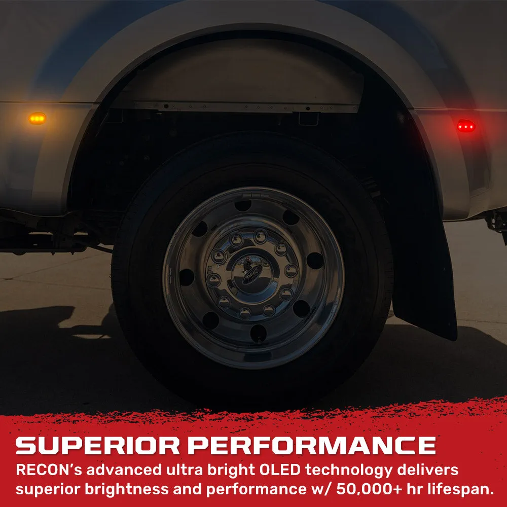 11c F350/F450 Dually Fender Lenses (4 Pcset) White Lights Clear Lens W/Chrome t product image