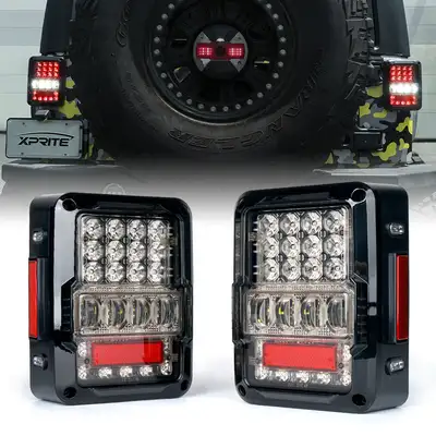 Xprite Jeep Wrangler JK LED Tail Lights | Destroyer Series