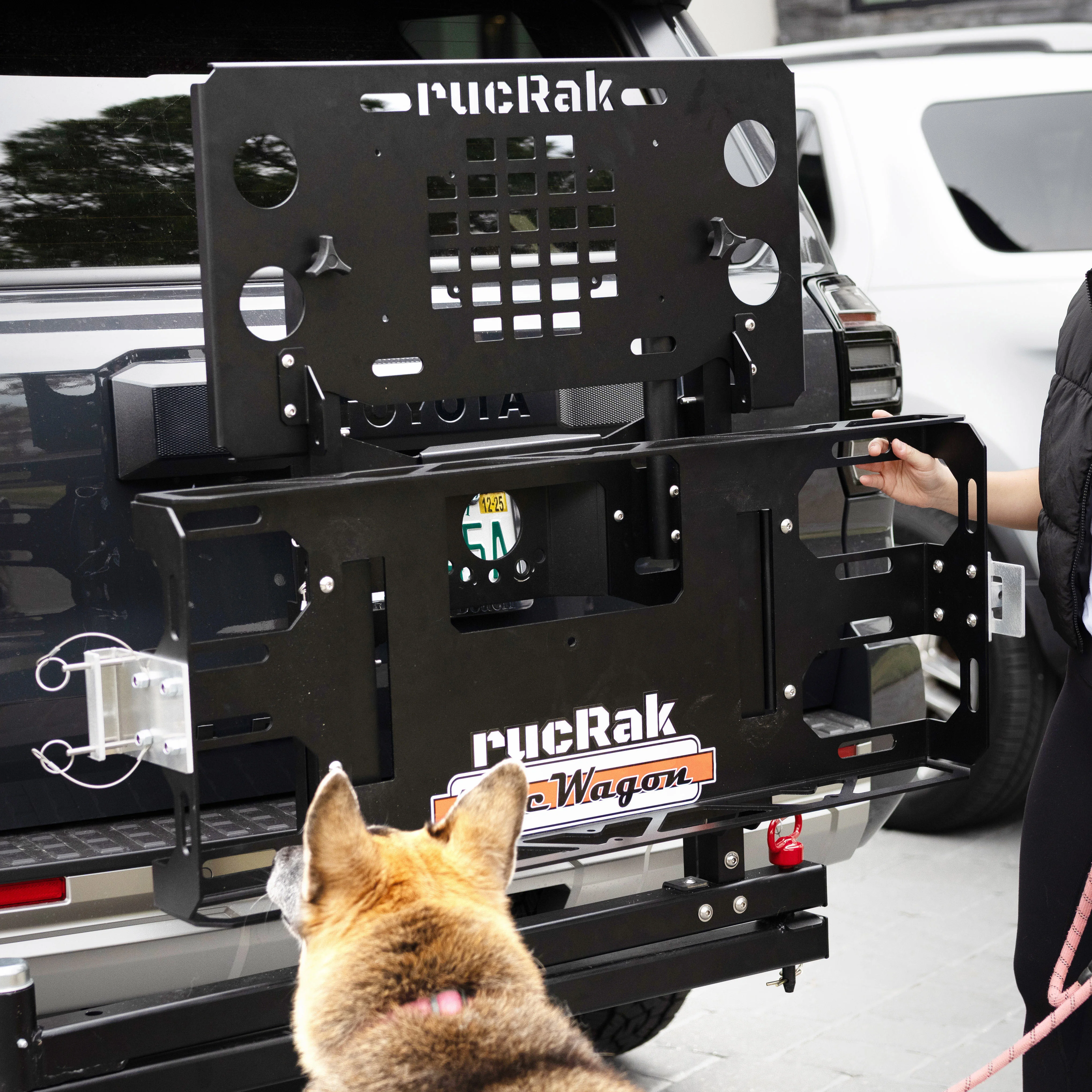 rucRak GUNNY Swing-Away Hitch Cargo Carrier & Bike Rack — Universal 2" Receiver product image