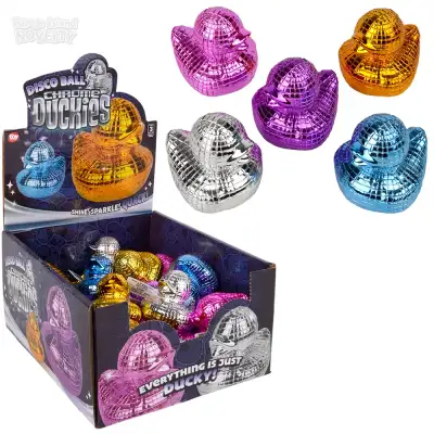 No Brand 2\" Disco Ball Chrome Duckies