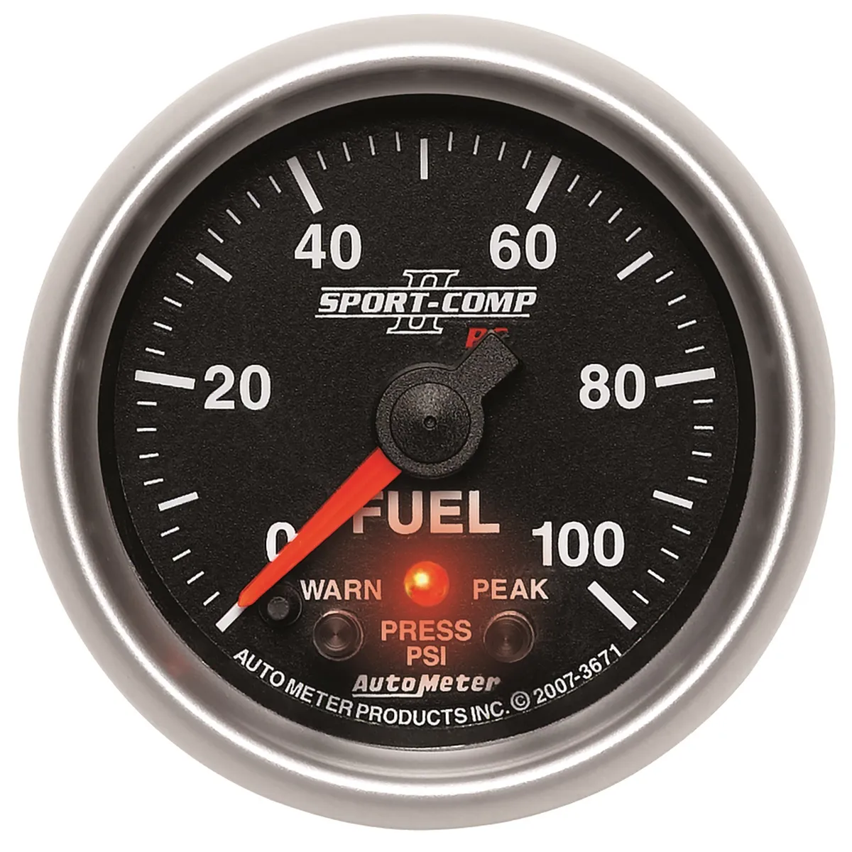 Gauge, Fuel Press, 2 1/16", 100psi, Digital Stepper Motor w/Peak & Warn, Sport-Comp II product image