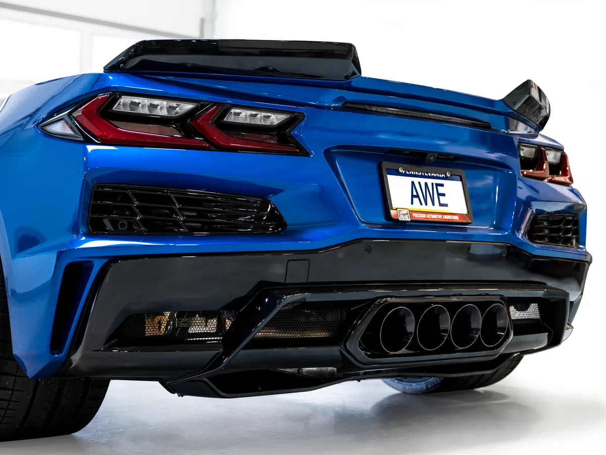 AWE SwitchPath Exhaust for C8 Corvette Z06 - Diamond Black Tips product image