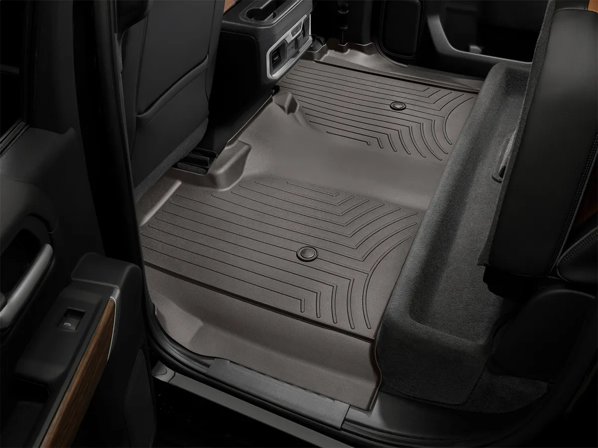 Cocoa Rear FloorLiner Silverado 1500 2019 + Crew Cab 1st row bench seats product image