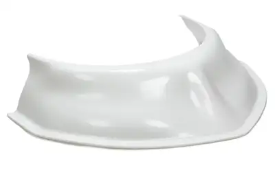Dirt Defender Racing Products Hood Scoop White 3.5in Tall
