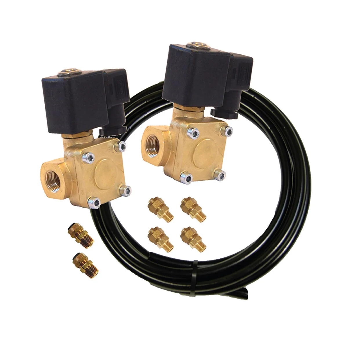 BlastMaster Plus™ Valve Upgrade Kit; For Use With Horns PN[HK7 And 230]; Includes 2 Solenoid Valves PN[VX6003]/ 1/2 in. High Pressure Air Line/ 1/4 in. High Pressure Air Line; product image