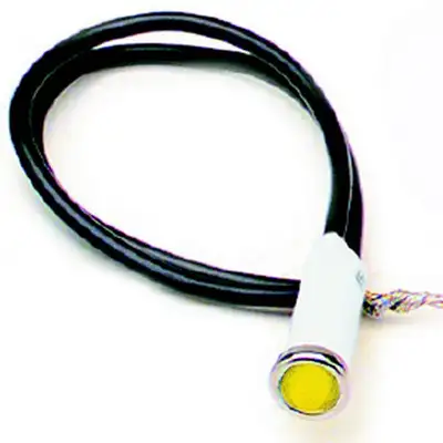 Painless Wiring LED Dash Indicator Light; 5/16 in.; Amber;