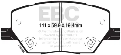 EBC Brakes EBC Brakes ED92239 Truck/SUV Extra Duty Brake Pads