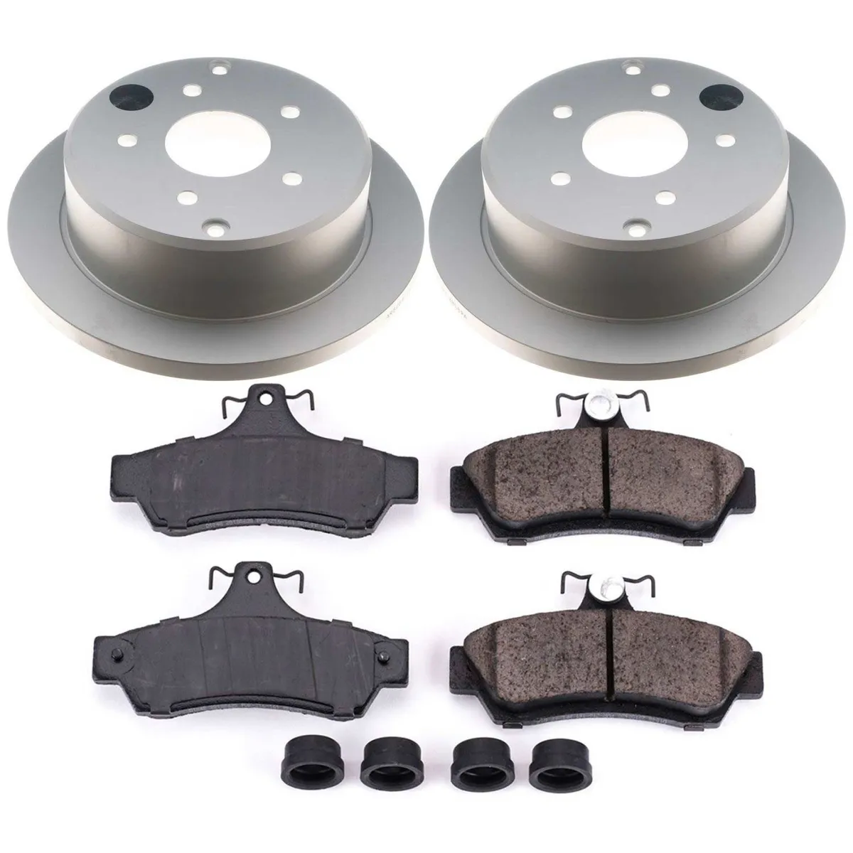 Z17 Geomet Coated Rotor Kit: Genuine Geomet Fully Coated Rotors; Ceramic Pads W/Hardware product image