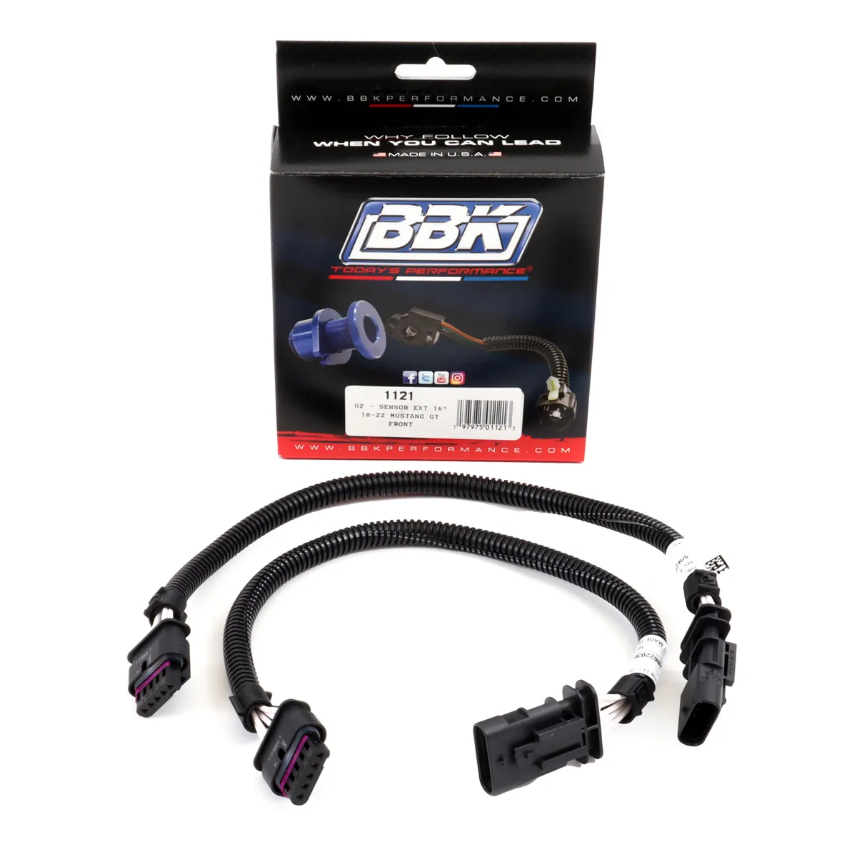 2018-2023 Mustang gt Front Wire 16 o2 Harness Extension Kit Pair product image