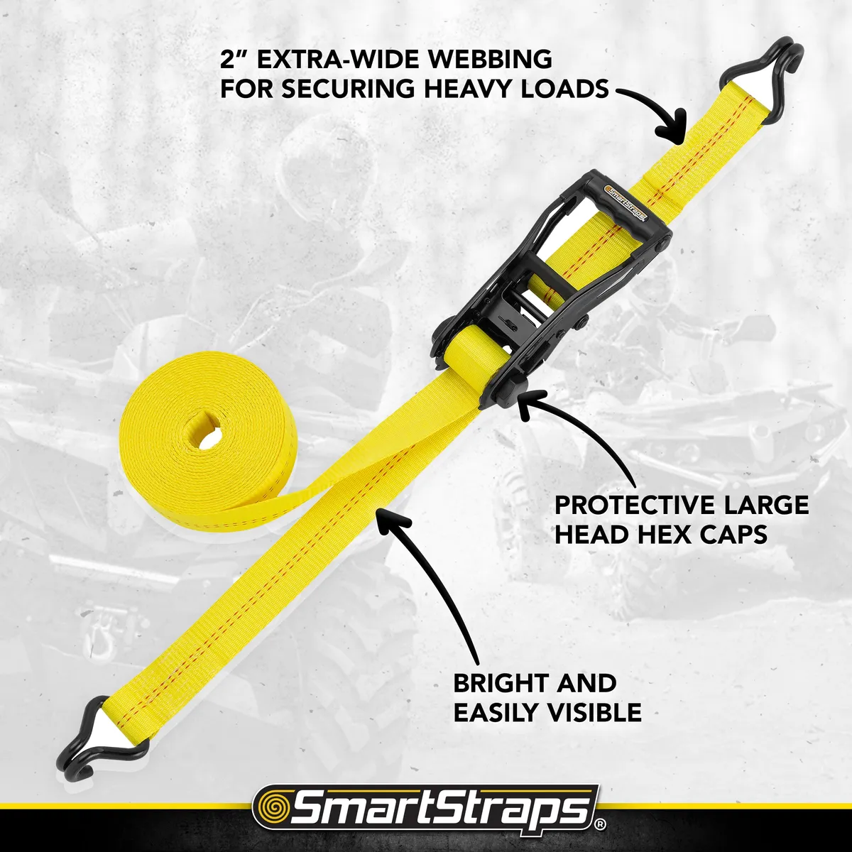 14ft 5000lb Ratchetx Ratchet Tie Down 2 pk Yellow product image