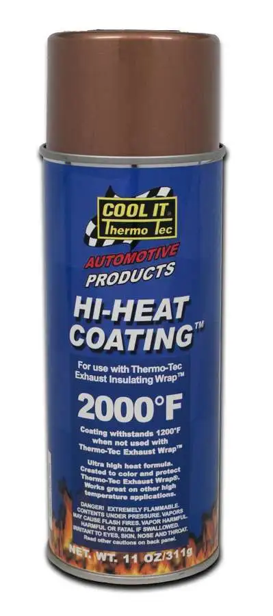 Thermo-Tec Products Hi Heat Wrap Spray Coating 11oz Copper Thermo Tec