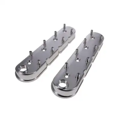 Top Street Performance Top Street Performance JM8082-4 TSP V Series GM LS Natural Billet Aluminum Valve Covers