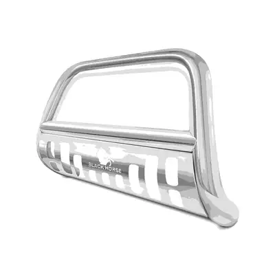 Black Horse Off Road 20c Gladiator (Ex Mojave & Rubicon) Bull Bar W Skid Plate Stainless Steel