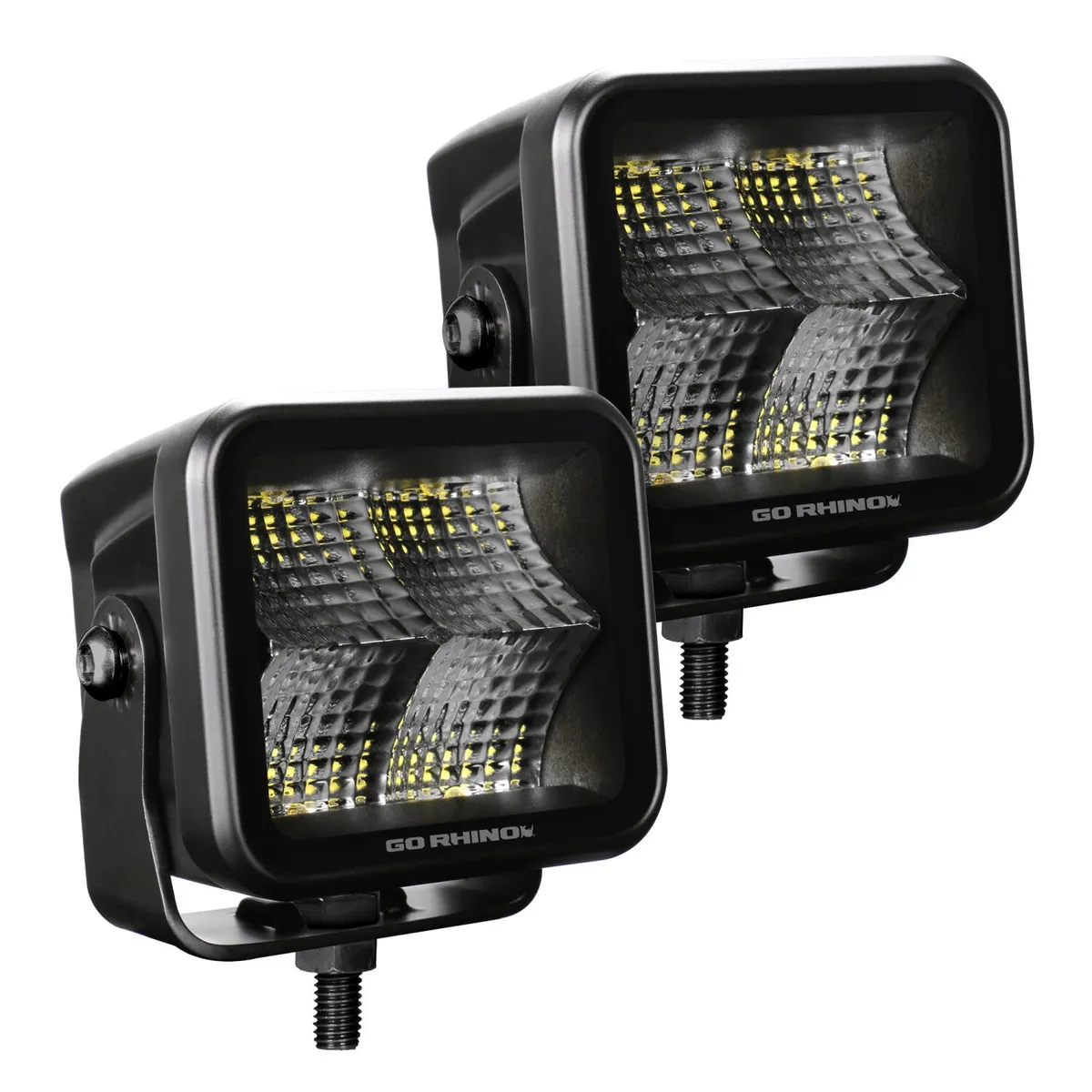 go Rhino 750400321fcs Blackout Series - Cubeit 3x3 LED Cube Flood Lights, Pair product image