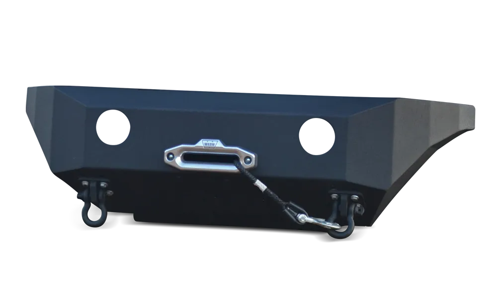 HiLine Front Winch Bumper; Enclosed; 3/16 in. Thick Steel Plate Construction; product image