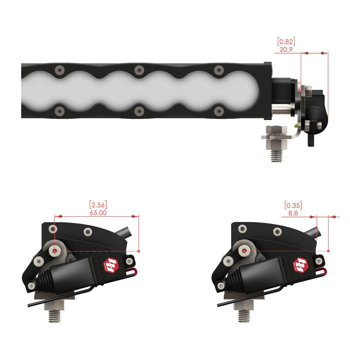 Reflex Light Actuator Kit S8 Double 20 Inch Light Bar Baja Designs product image