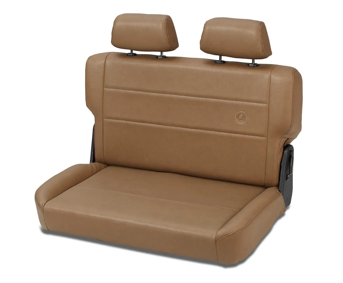 Jeep Rear Bench Seat Trailmax II Fold-N-Tumble Seat For Jeep 1955-1983 CJ5 All Vinyl Spice Bestop product image