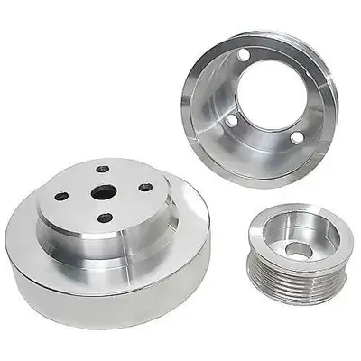 BBK Performance 1979-1993 Mustang 5.0l 3 pc Under Drive Pulley Kit Aluminum