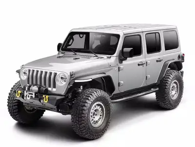 Rugged Ridge 18c Wrangler 2 DR Textured Steel Black Metal Max Fender Flare Kit Frt