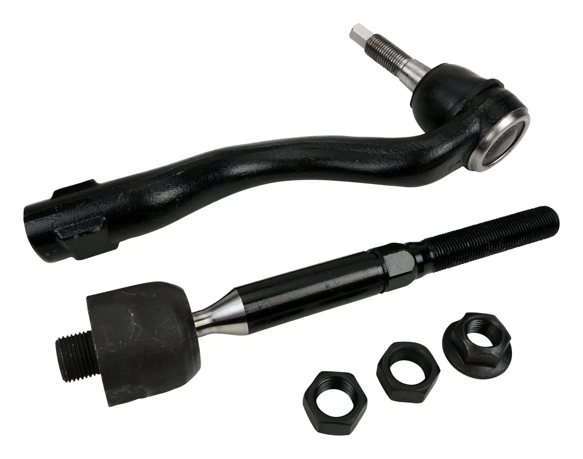 Tie Rod End Kit; Front; Right; Steel; Rubber; Inner/Outer; Incl. Inner/Outer Tie Rods and Mounting Hardware; product image