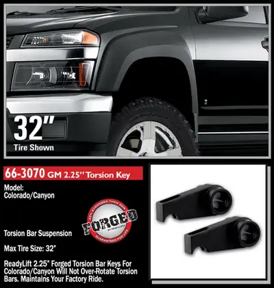 ReadyLift 2.25in Front 1.5in Rear Leveling Kit(Forged Torsion Key) 0412 Chevy/Gmc Colorado/Canyon 4WD