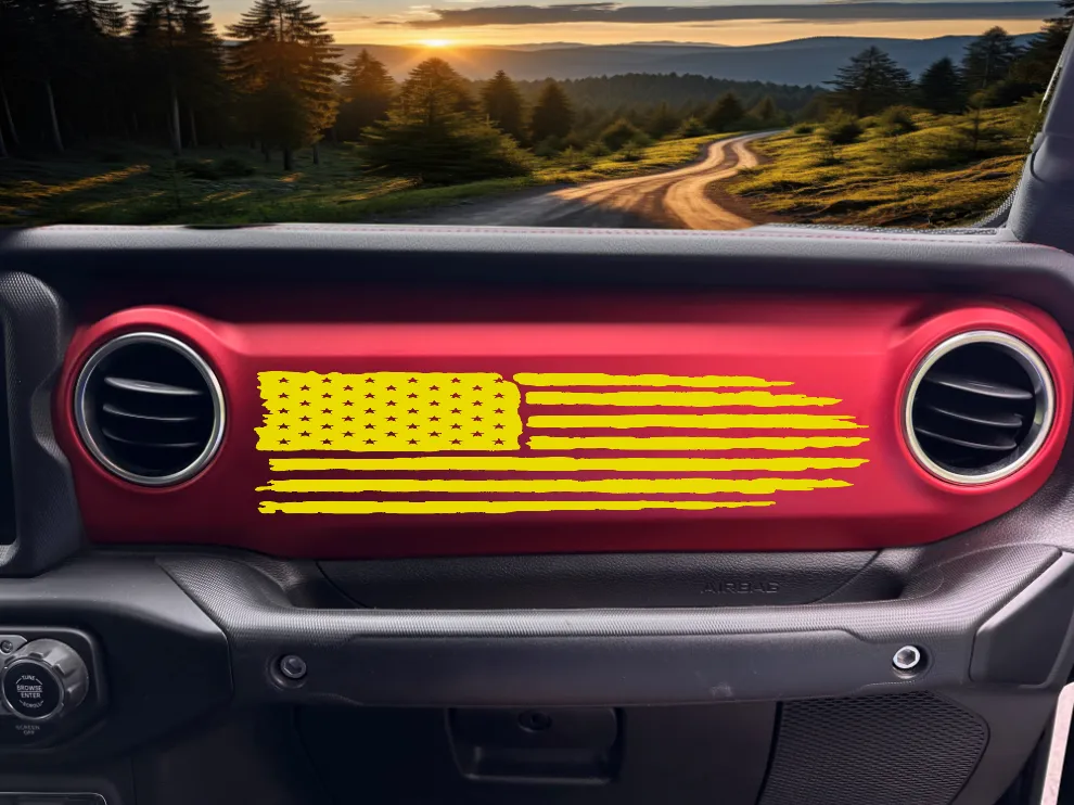 American Flag Dashboard Decal product image