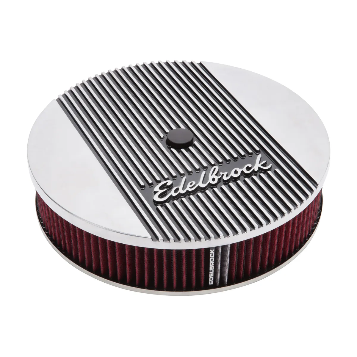 Edelbrock 4268 Elite 2 Series Polished 14 Round Air Cleaner - 3 Pro-Flo Element product image