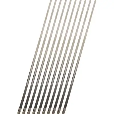 Design Engineering DEI 10210 Stainless-Steel Positive Locking Ties 7mm x 20 (10-Pack) 010210