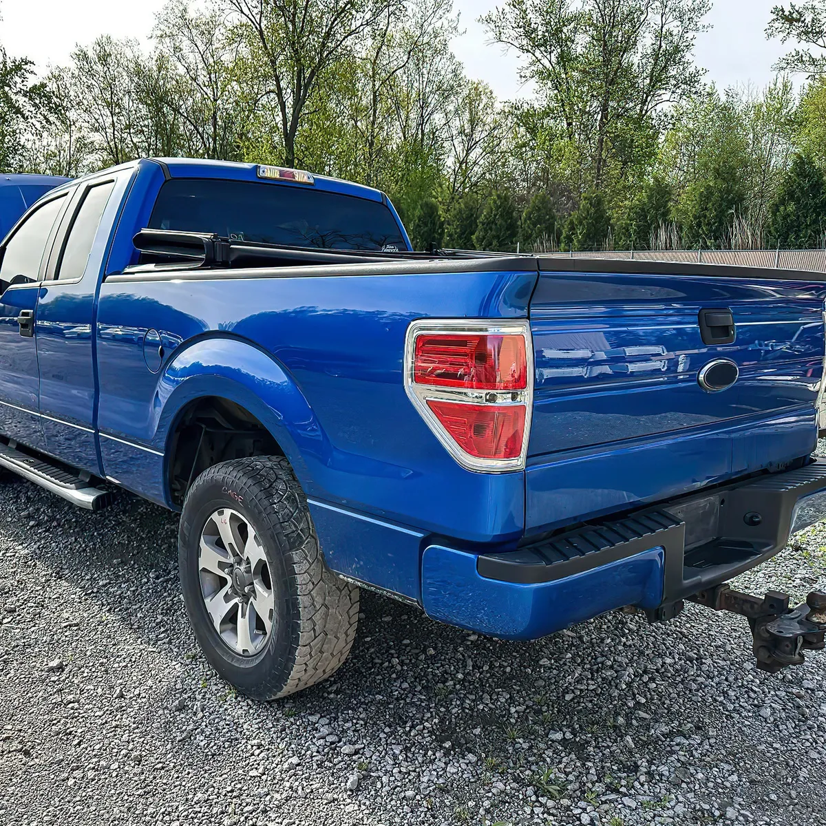 Red Lens LED Tail Lights Chrome Housing Without Light Bulbs For 2009-2014 Ford F150 product image