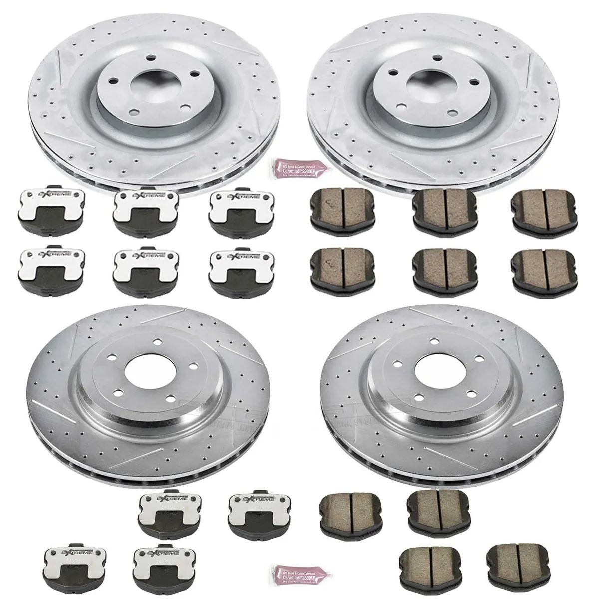 Z26 Street Warrior Upgrade Kit: Drilled/Slotted Rotors; Carbon-Fiber Ceramic Pads W/Hardware product image