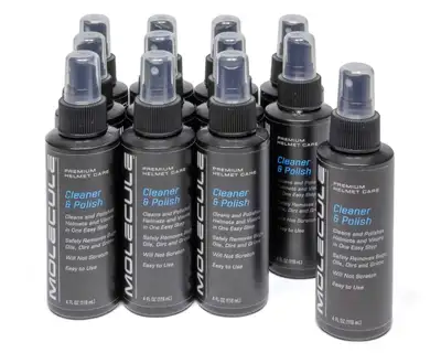 Molecule Helmet Cleaner & Polish 4oz Spray Case of 12