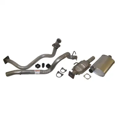 Crown Automotive Jeep Replacement 1987-1992 Wrangler YJ with 2.5L engine; Muffler & Tailpipe