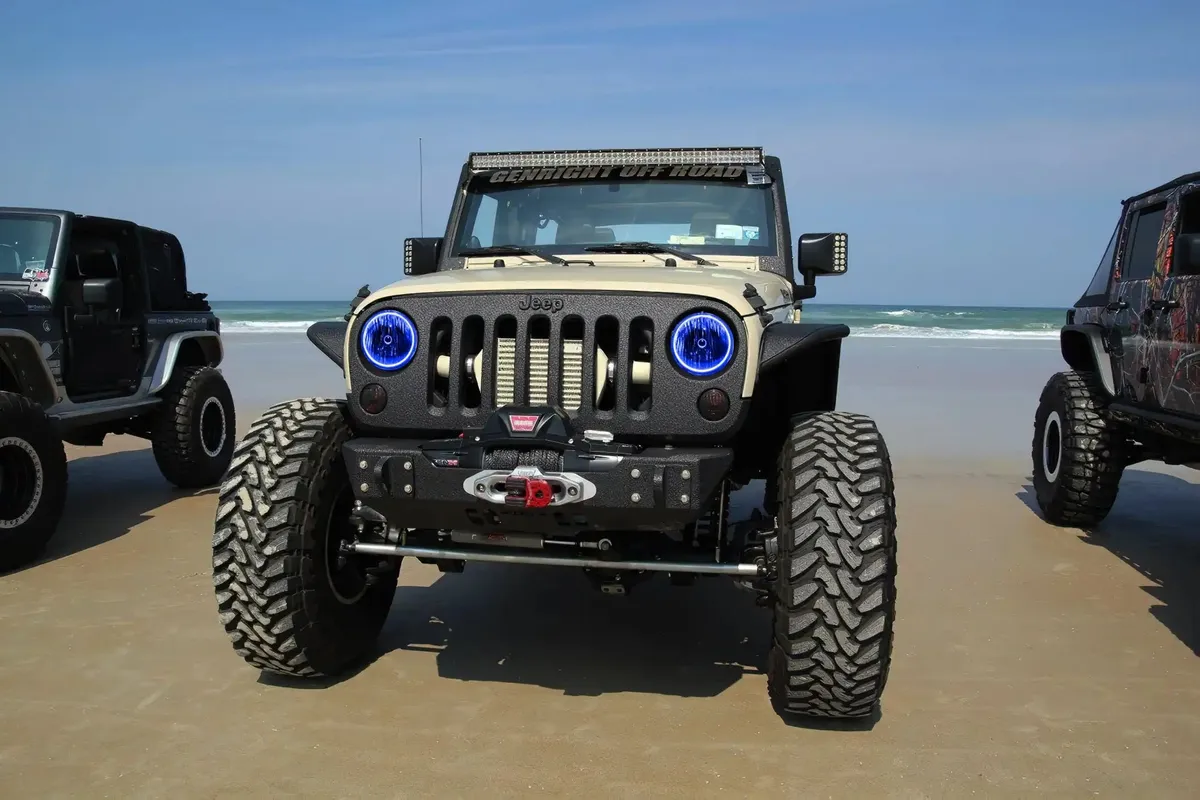 ORACLE Lighting 2007-2017 Jeep Wrangler JK LED Surface Mount Headlight Halo Kit product image