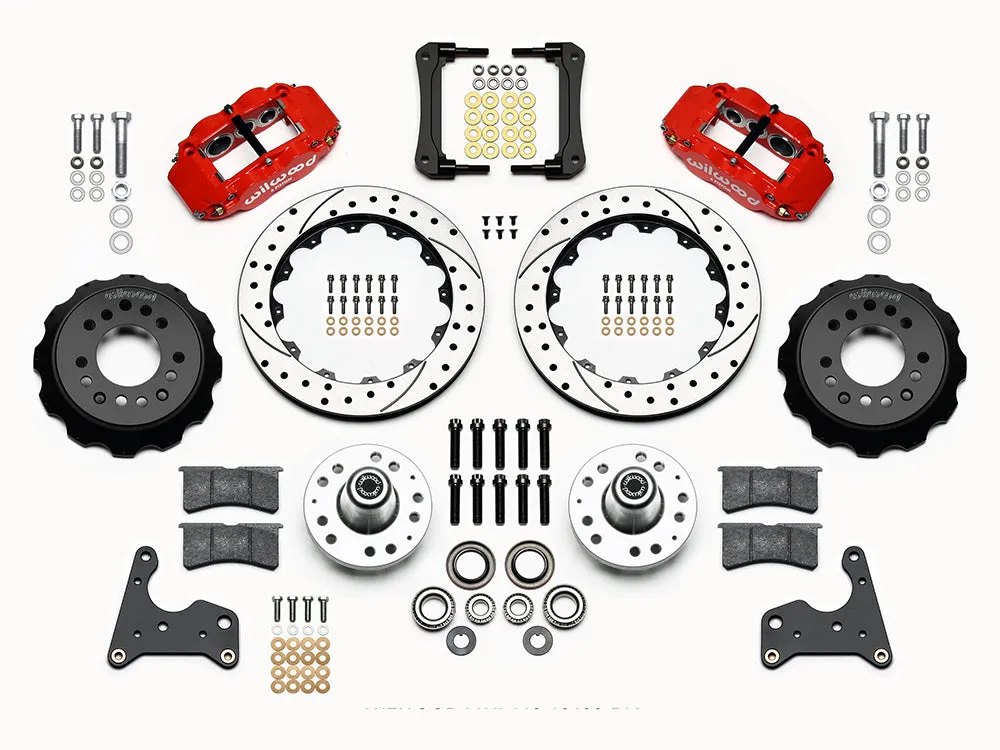 1965 - 1972 Chrysler, Dodge, Plymouth Forged Narrow Superlite 6R Big Brake Front Brake Kit (Hub) - 140-15199 product image