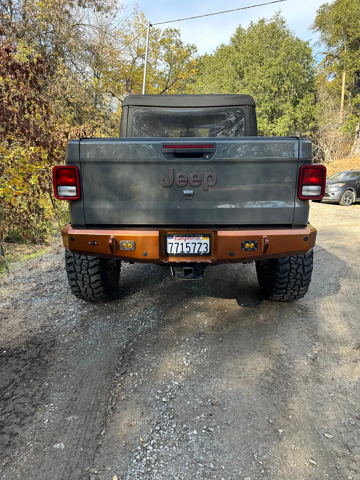 Gauntlet Rear Bumper for 2020+ Jeep Gladiator JT product image
