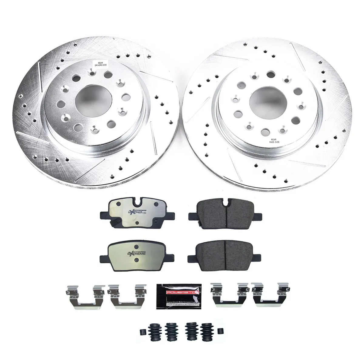 Z36 Truck/Tow Upgrade Kit: Drilled/Slotted Rotors; Carbon-Fiber Ceramic Pads W/Hardware product image