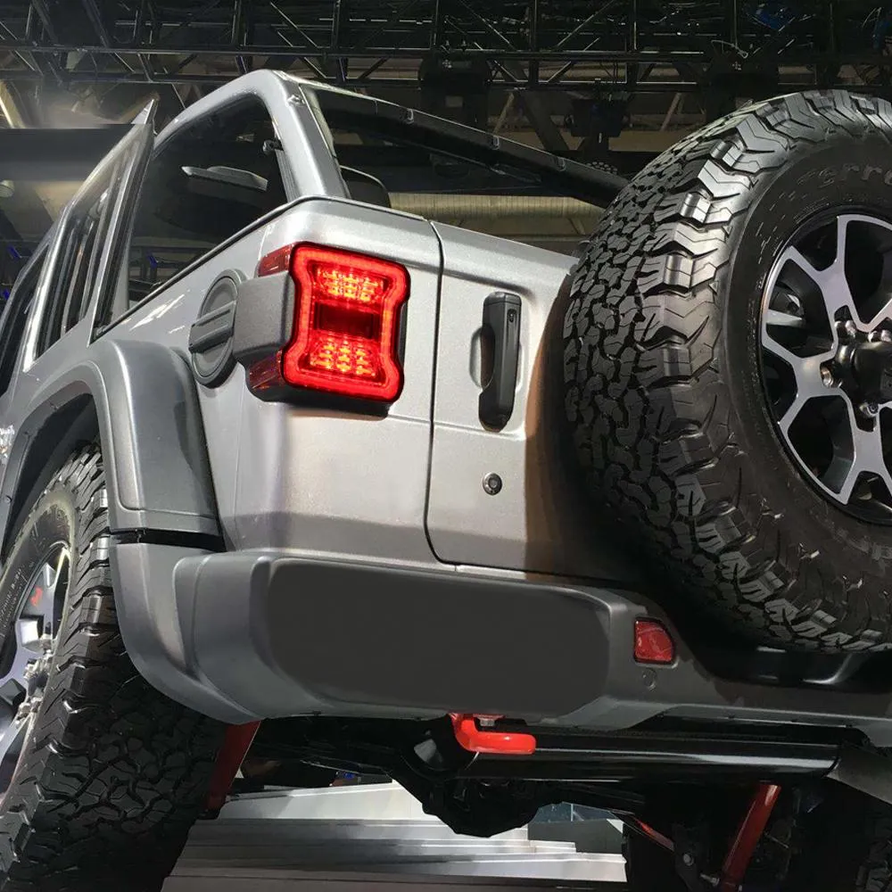 JK to JL Conversion Tail Lights - Clear Lens For 07-18 Jeep Wrangler JK ...