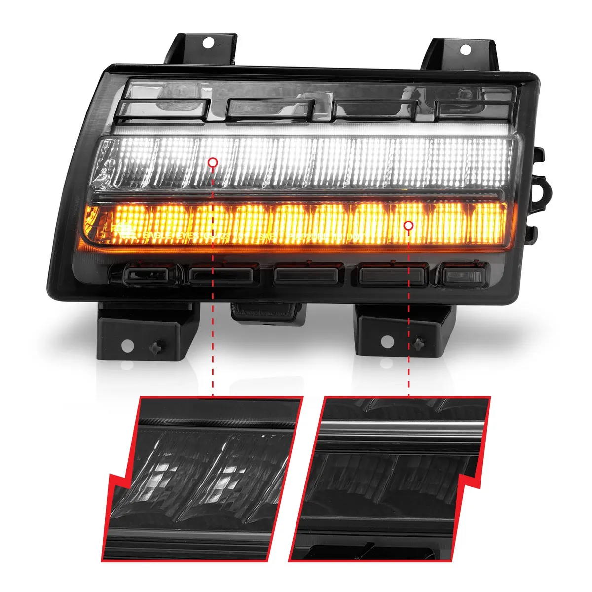 Jeep Wrangler 18-25 / Gladiator 20-25 Full LED Fender Lights Smoke w/ Sequential Signal (For Models w/ Factory LED Fender Lights) product image