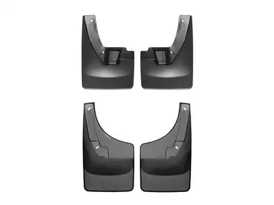 Weathertech 2009 - 2011 Dodge RAM Truck 1500 Black no Drill Mudflaps Fender Flares:No - no Flares o