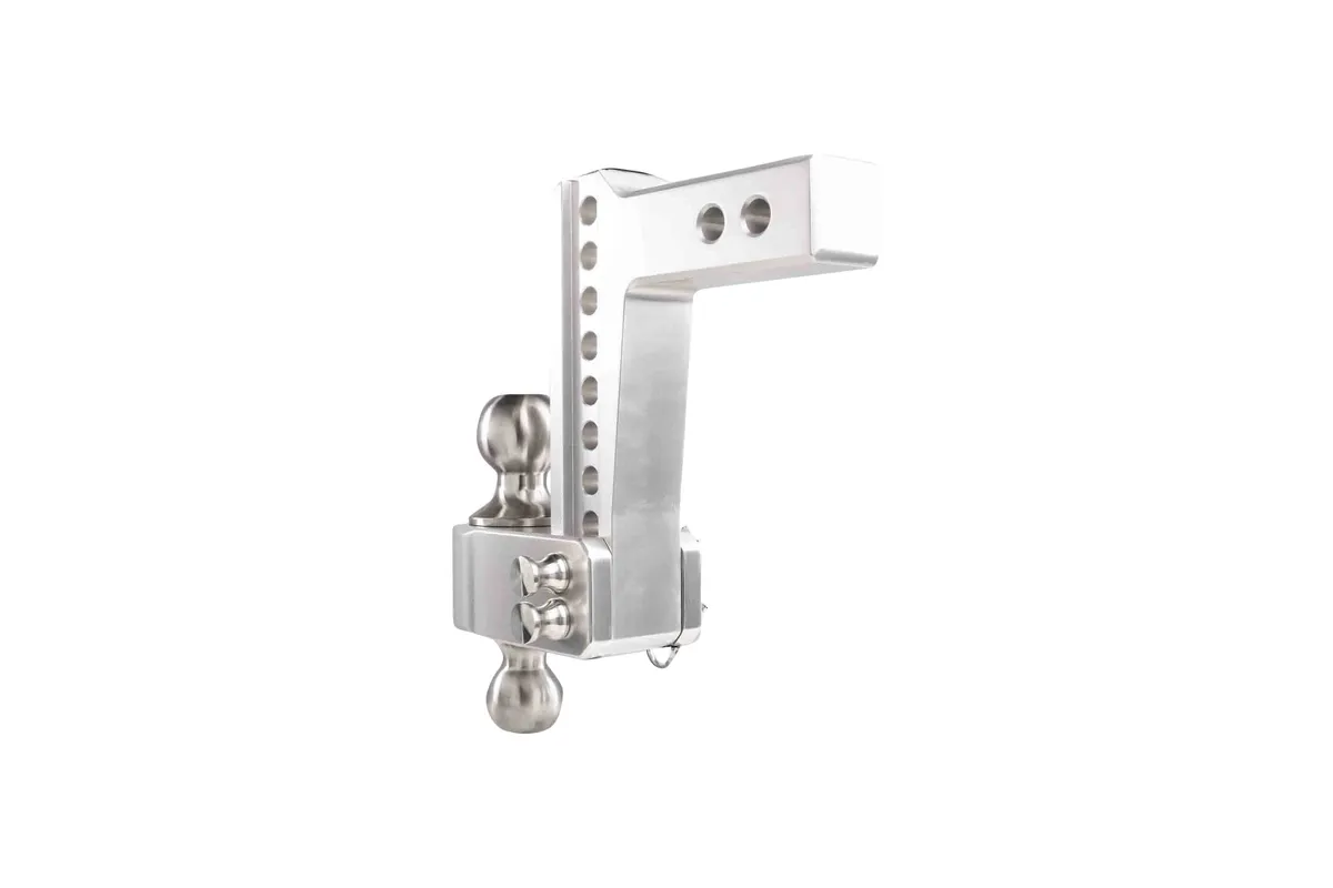 2.0" Aluminum Medium Duty Hitch 6" Drop/Rise w/ Stainless Steel Dual Ball product image