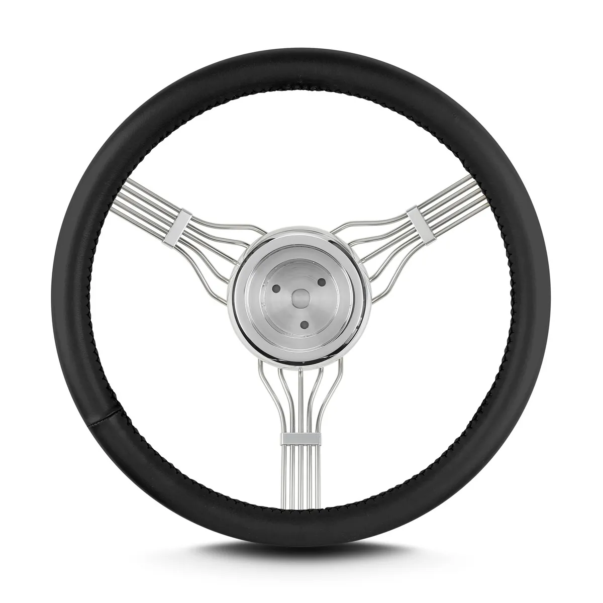 Lecarra Banjo Steering Wheel; Fits w/67-94 GM Hub Adapters; Black; product image