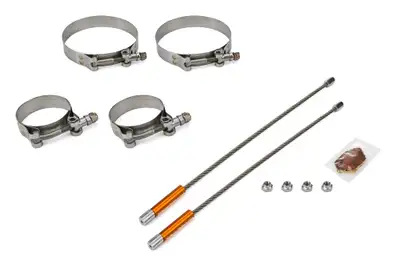 DRAG RACE SOLUTIONS 10in Lite Tether Set 2.250 Pri/4.000 Clamp