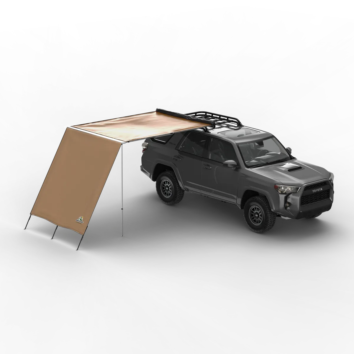 Truck or Car Awning Shade Wall, 6.5x8 Feet, Poly-Cotton Ripstop Fabric, Tan product image